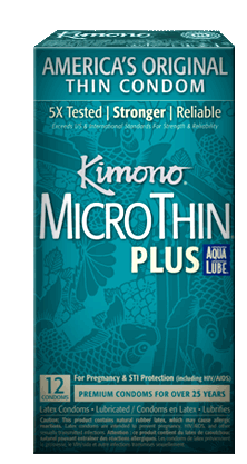 Kimono MicroThin Plus Aqua Lube -$10.99 DEAL!!! - Condom-USA