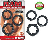 Ram Beaded Cock Rings - Condom-USA - 2