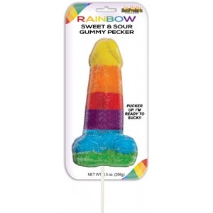 Pride Rainbow Gummy Cock Pop