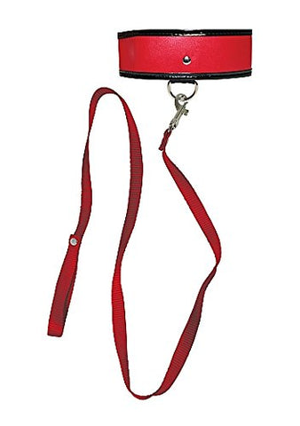 Sex And Mischief Leash & Collar - Red