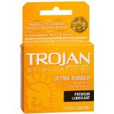 Trojan Condoms Ultra Ribbed- 3pk - Condom-USA