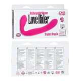 Rechargeable Silicone Love Rider Strapless Strap-On - Pink - Condom-USA - 3