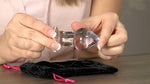 Glas Amethyst Sensual Rain Glass Butt Plug - Condom-USA - 8