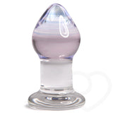 Glas Amethyst Sensual Rain Glass Butt Plug - Condom-USA - 1