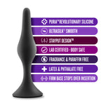 Anal Adventures Silicone Butt Plug - Small