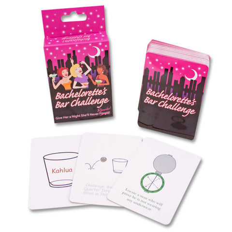 BACHELORETTE CHALLENGE BAR CARD GAME - Condom-USA