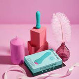 Femme Fun Ultra Bullet 20-function Rechargeable Massager- Turquoise