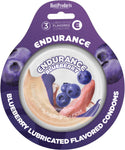 Endurance Blueberry Flavored Condoms - 3pk
