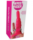Wet Dreams Wrist Rider Finger Sleeve Vibrator - Pink