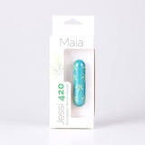 JESSI 420 10 FUNCTION MINI RECHARGEABLE BULLET- EMERALD GREEN