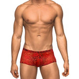 MINI SHORT STRETCH LACE  LARGE/MED/SML RED