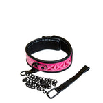 Sinful Collar - Black and Pink