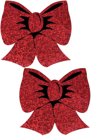 PASTEASE HOLOGRAPHIC RED BOWS – Condom-USA