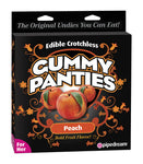 Edible Crotchless Gummy Panties for Her - Peach