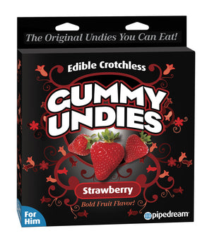 Edible Crotchless Gummy Undies for Him - Strawberry