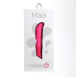 MADDIE USB Rechargeable Silicone 10-Function G-Spot Bullet Vibrator - NEON PINK