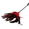 Sex & Mischief Feather Slapper Spanker - black and red