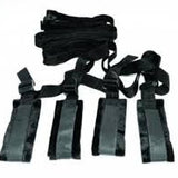 Sex And Mischief Bed Bondage Restraint Kit- Black - Condom-USA
 - 1