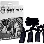 Sex And Mischief Bed Bondage Restraint Kit- Black - Condom-USA
 - 2