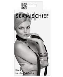 Sex And Mischief Leash & Collar -Black - Condom-USA
 - 3