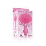 THE 9S COTTONTAILS BUNNY TAIL BUTT PLUG RIBBED- PINK