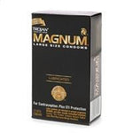 Trojan Magnum Large Size Lubricated Latex Condoms 12-pack - Condom-USA