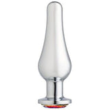 CLOUD 9 GEMS SILVER CHROMED TALL ANAL PLUG-LARGE