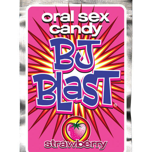 BJ Blast Oral Sex Candy - Strawberry - Condom-USA