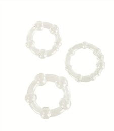 Island Rings- Silicone Clear - Condom-USA - 1