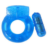 REUSABLE VIBRATING COCKRING - BLUE