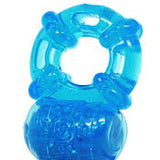 REUSABLE VIBRATING COCKRING - BLUE