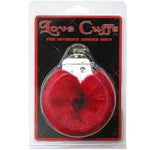 Love Cuffs Plush - Red - Condom-USA - 2