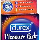Durex Pleasure pack 3-pack - Condom-USA