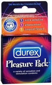 Durex Pleasure pack 3-pack - Condom-USA