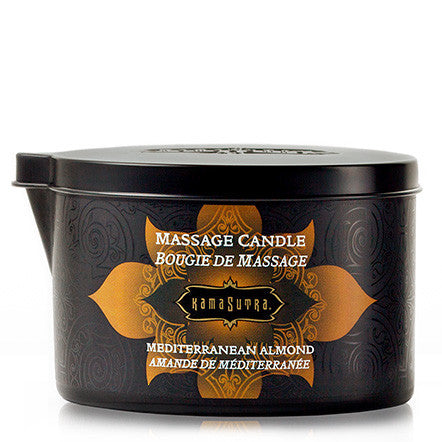 Kama Sutra Massage Oil Candle -MEDITERRANEAN ALMOND - Condom-USA