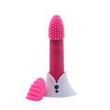 nü Sensuelle Point Plus 20-Function Rechargeable Silicone Bullet Vibrator with Textured Tips