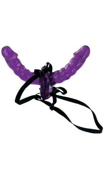 Fetish Fantasy Series Double Delight Strap-on- Purple - Condom-USA
 - 1