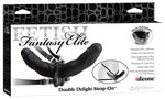Fetish Fantasy Elite Double Delight Strap-On - Black - Condom-USA - 3