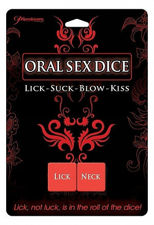 Oral Sex Dice Lick-Suck-Blow-Kiss - Condom-USA