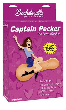 Bachelorette Party Favors Captain Pecker Inflatable Party Pecker - Condom-USA