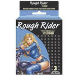 Rough Rider  Studded Latex  Condoms 3-pack - Condom-USA - 2