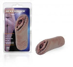 Sexy Snatch-Pocket Sized Masturbator with Stimulating Pleasure Pearls -Brown - Condom-USA - 2