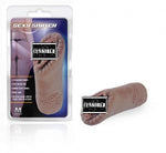 Sexy Snatch-Pocket Sized Masturbator with Stimulating Pleasure Pearls -Brown - Condom-USA - 1