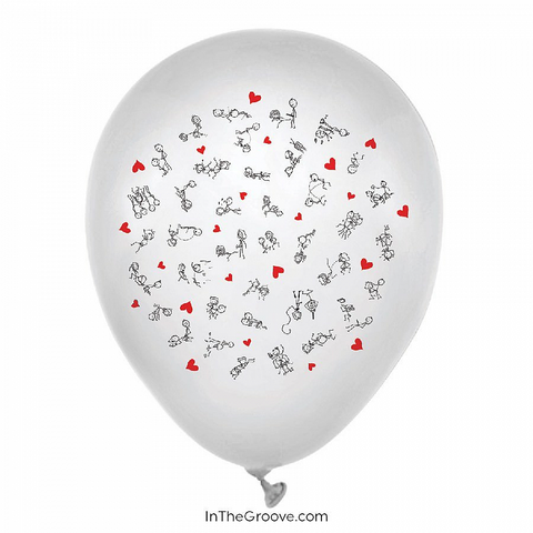 Stick Figure Balloons - 8pk - Condom-USA