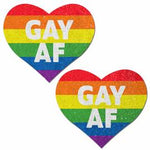 Pride PASTEASE Rainbow Hearts Gay AF