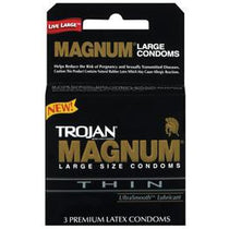 Trojan Magnum Large Size Latex Condoms 3-pack - Condom-USA