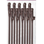 Bachelorette Party Favors Dicky Sipping Straws - chocolate 10pc. - Condom-USA
