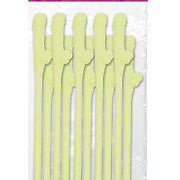 Bachelorette Party Favors Dicky Penis Sipping Straws 10 pack Glow in the Dark - Condom-USA
